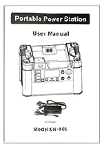 大容量ポータブル電源【電池くん】セット内容・日本語取扱説明書
